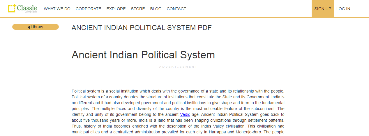 Ancient Indian Political System